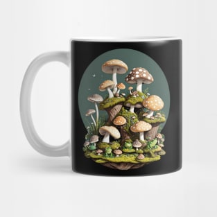 Whimsical Frogs And Mushrooms Mug